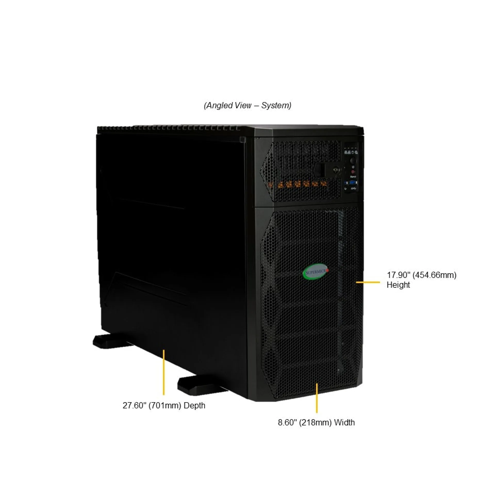 Supermicro SYS-751GE-TNRT-NV1 angle view