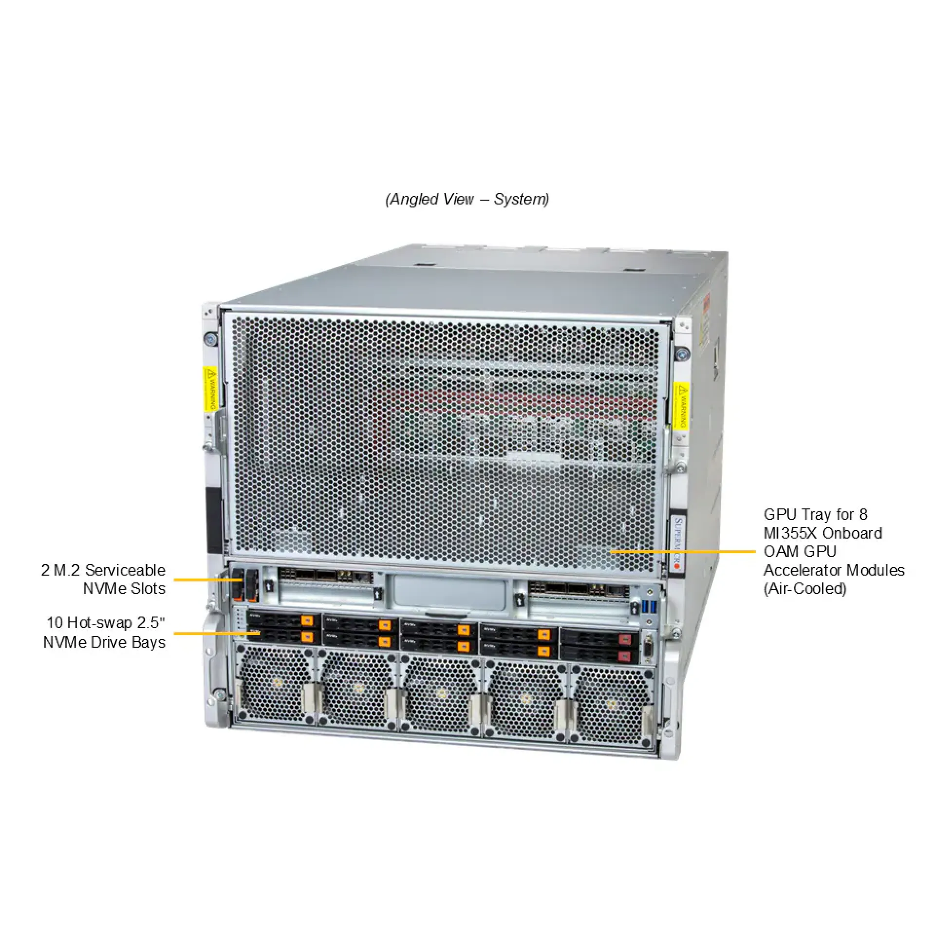 AS-A126GS-TNMR Supermicro angle view Supermicro AS-A126GS-TNMR angle view