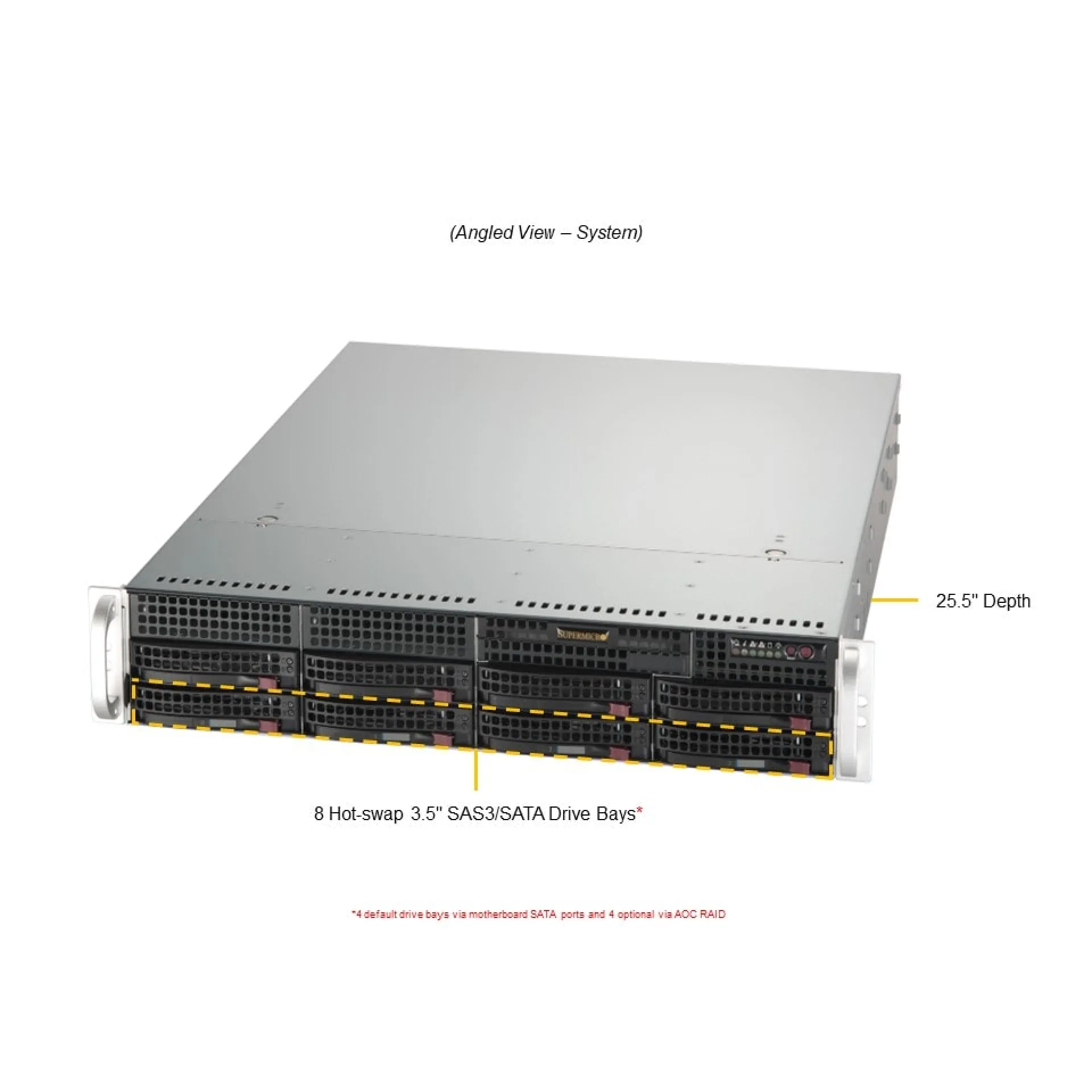 AS-2015A-TR Supermicro angle view Supermicro AS-2015A-TR angle view