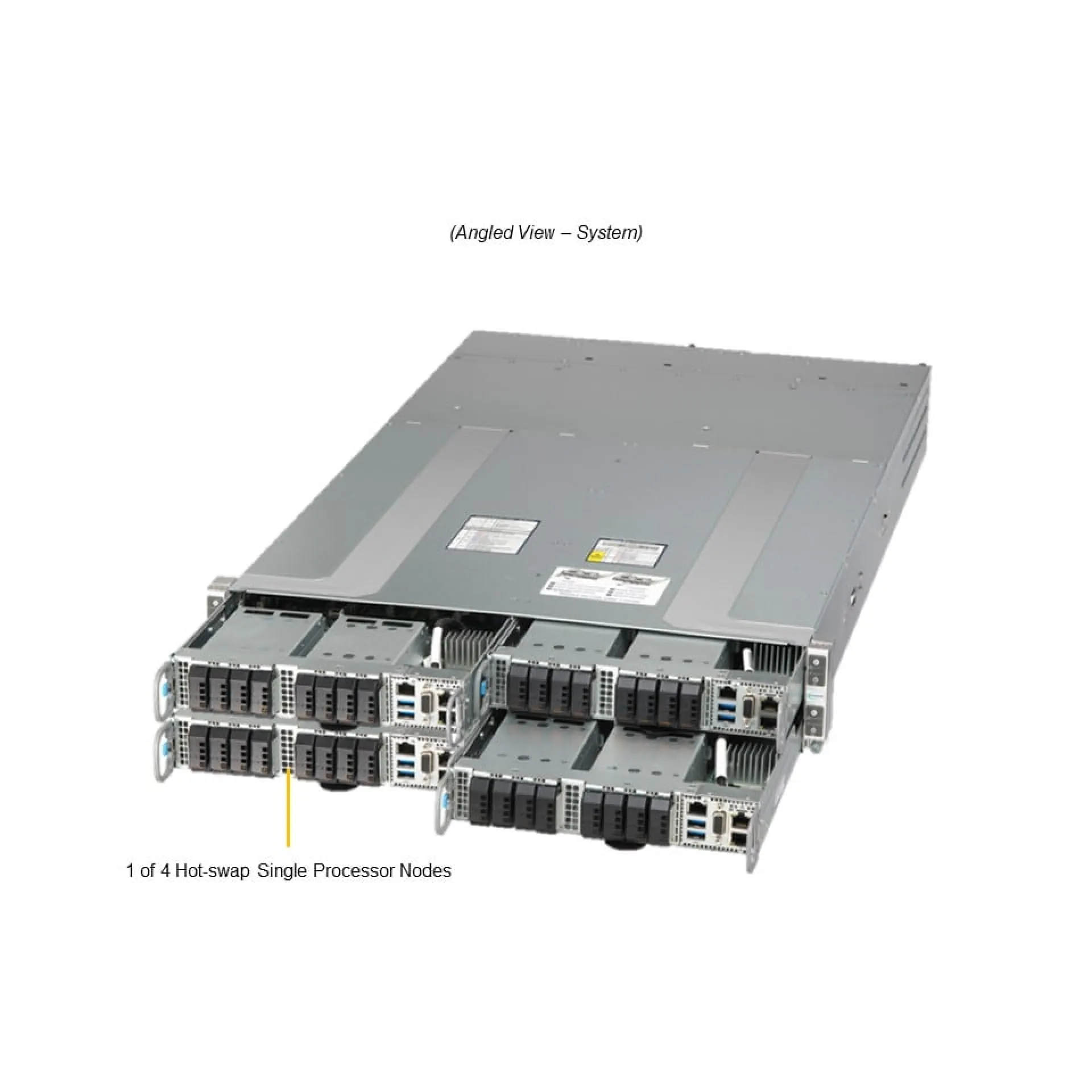 Supermicro SYS-212GT-HNF angle view 
