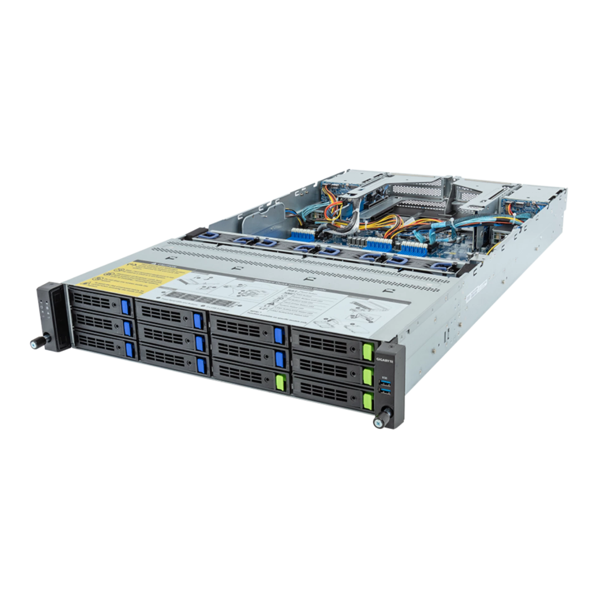 Gigabyte R283-Z93-AAF1 angle view 