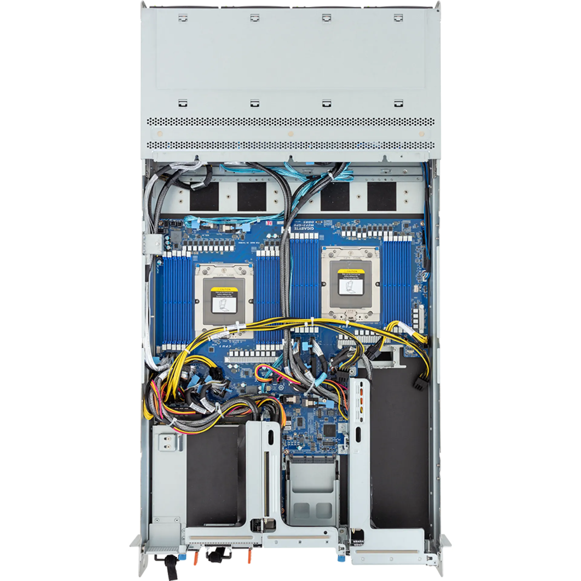 R283-ZF0-IAL1 Gigabyte top view Gigabyte R283-ZF0-IAL1 top view