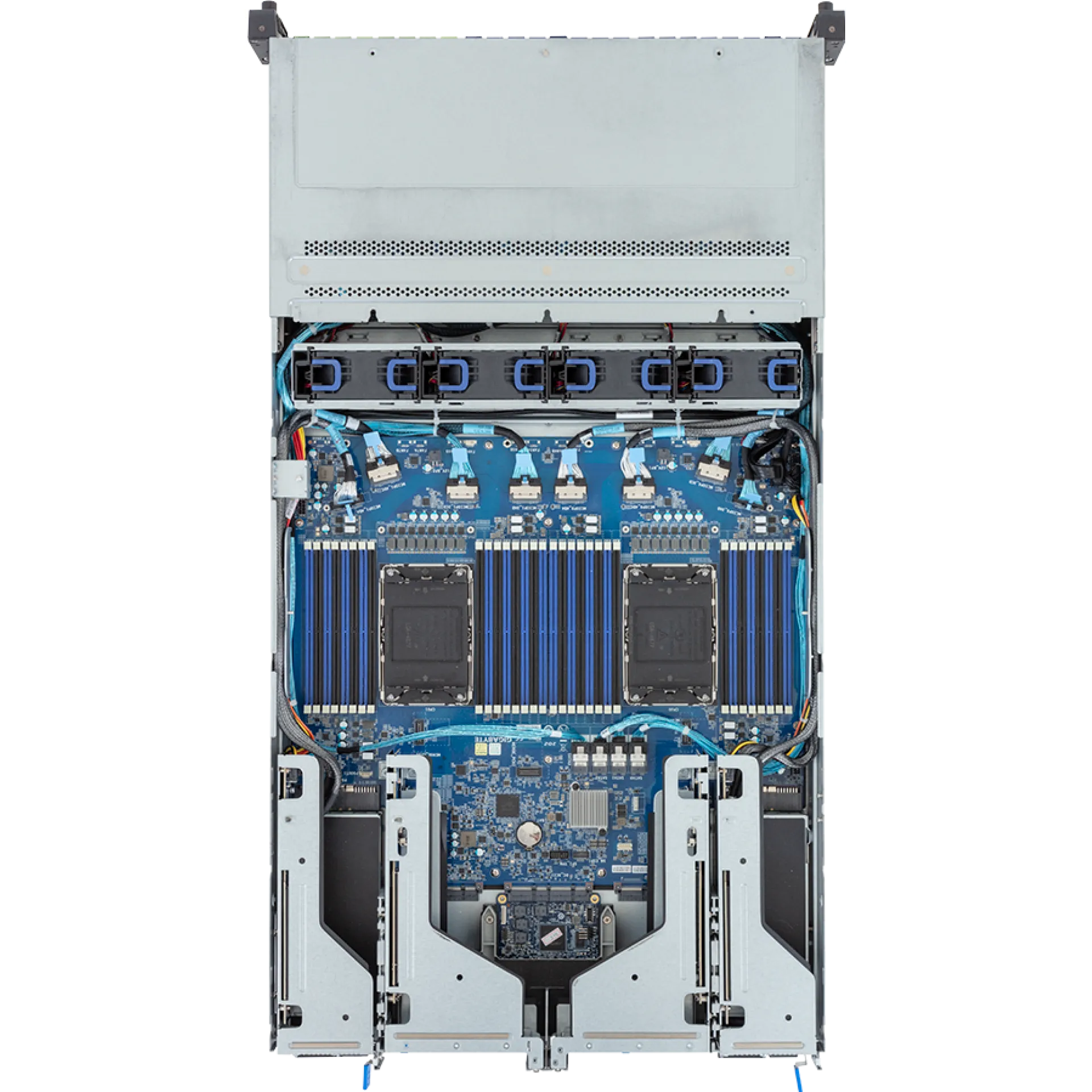 R283-S92-AAE3 Gigabyte top view Gigabyte R283-S92-AAE3 top view