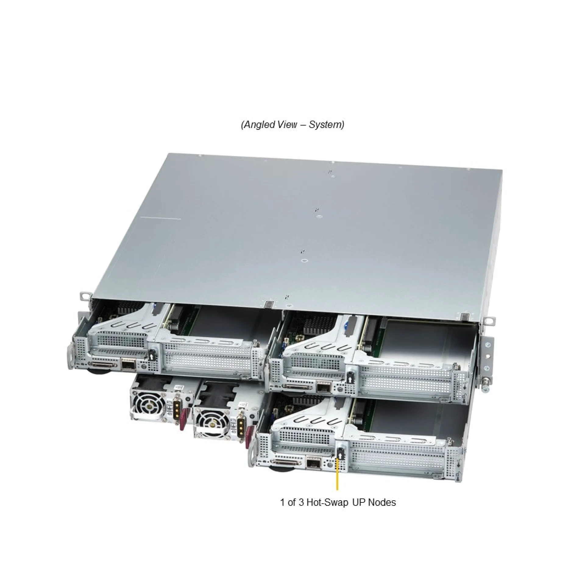 SYS-211SE-31DS Supermicro angle view Supermicro SYS-211SE-31DS angle view