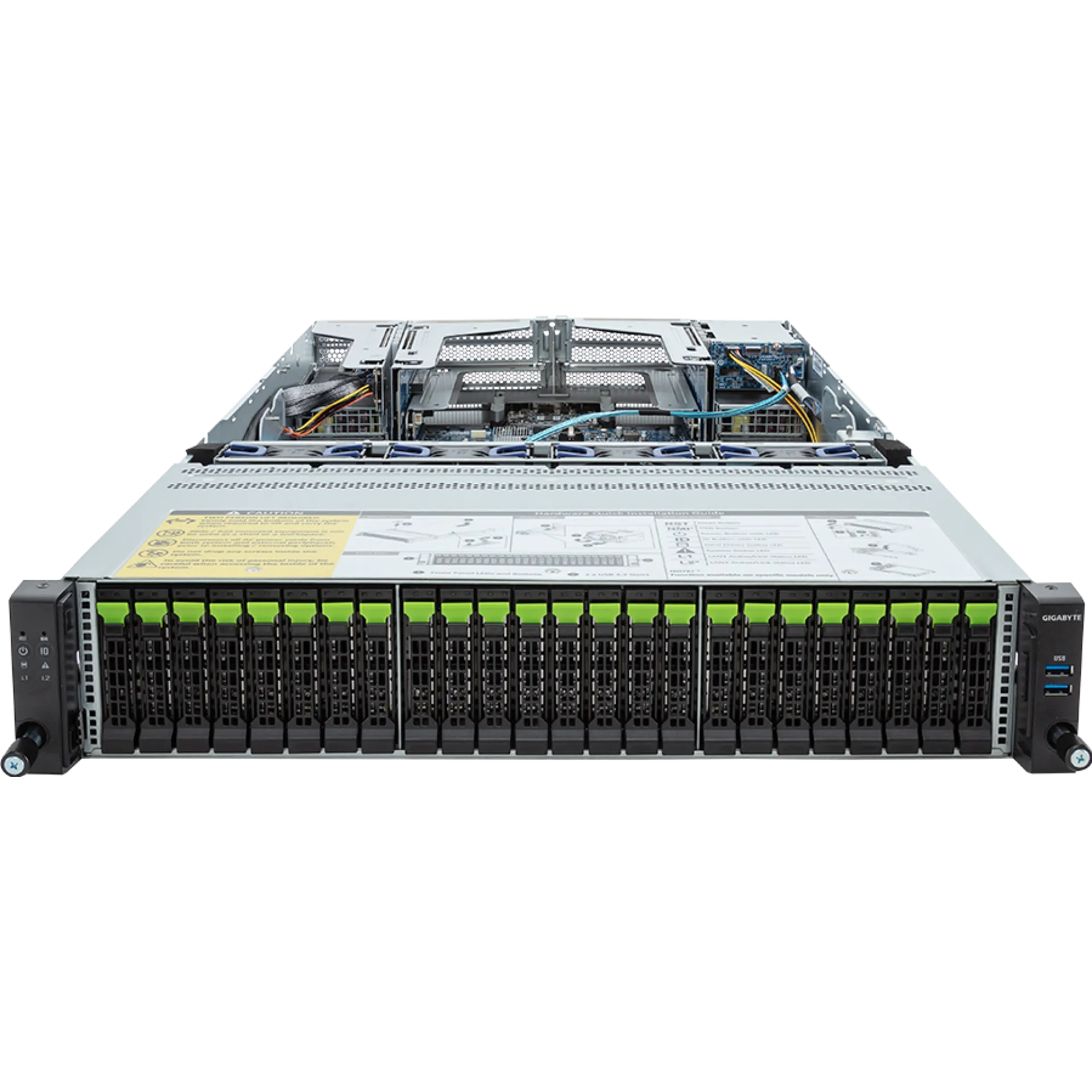 R283-S98-AAJ1 Gigabyte front view Gigabyte R283-S98-AAJ1 front view