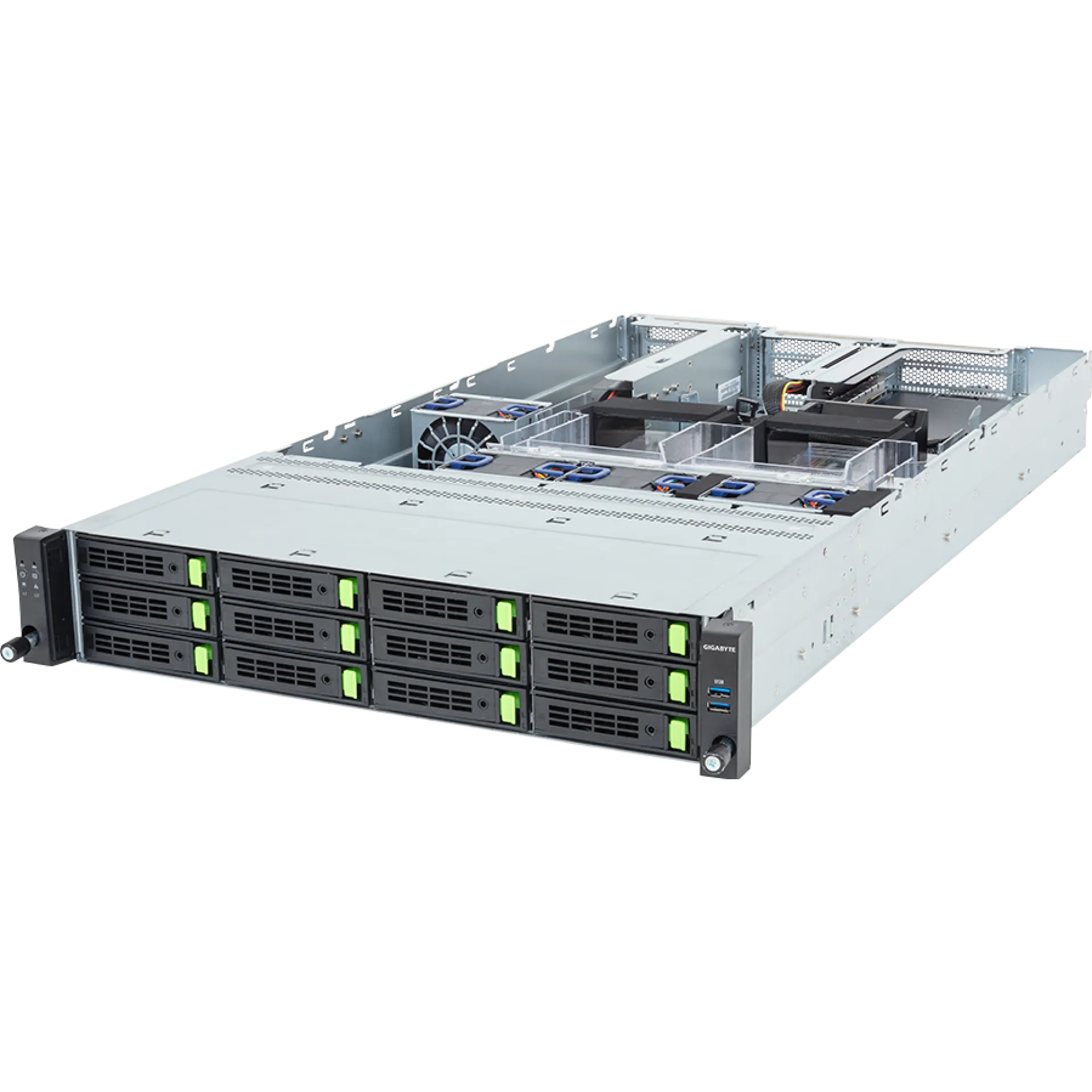 R263-ZG0-AAL2 Gigabyte angle view Gigabyte R263-ZG0-AAL2 angle view