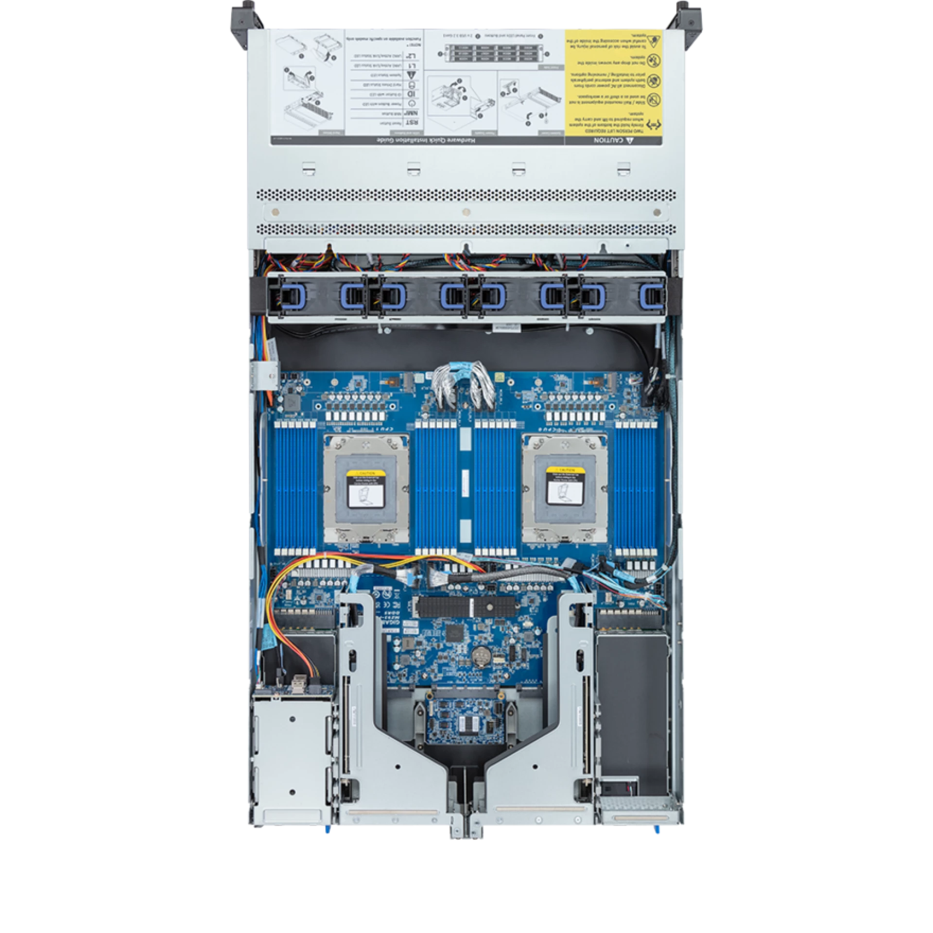R283-Z90-AAD3 Gigabyte top view Gigabyte R283-Z90-AAD3 top view