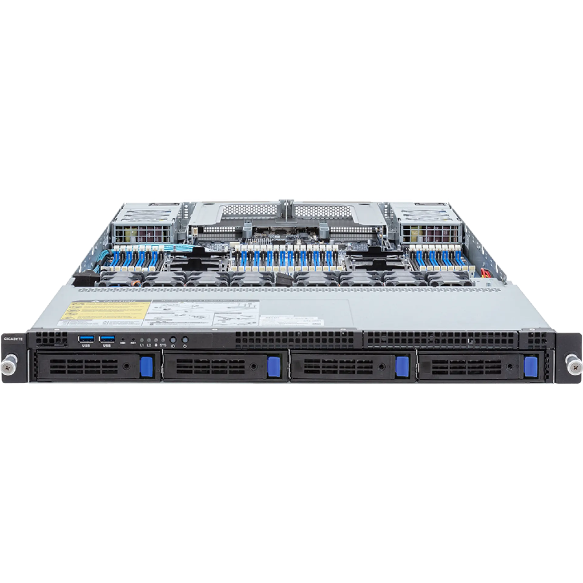 R183-S90-AAD2 Gigabyte front view Gigabyte R183-S90-AAD2 front view