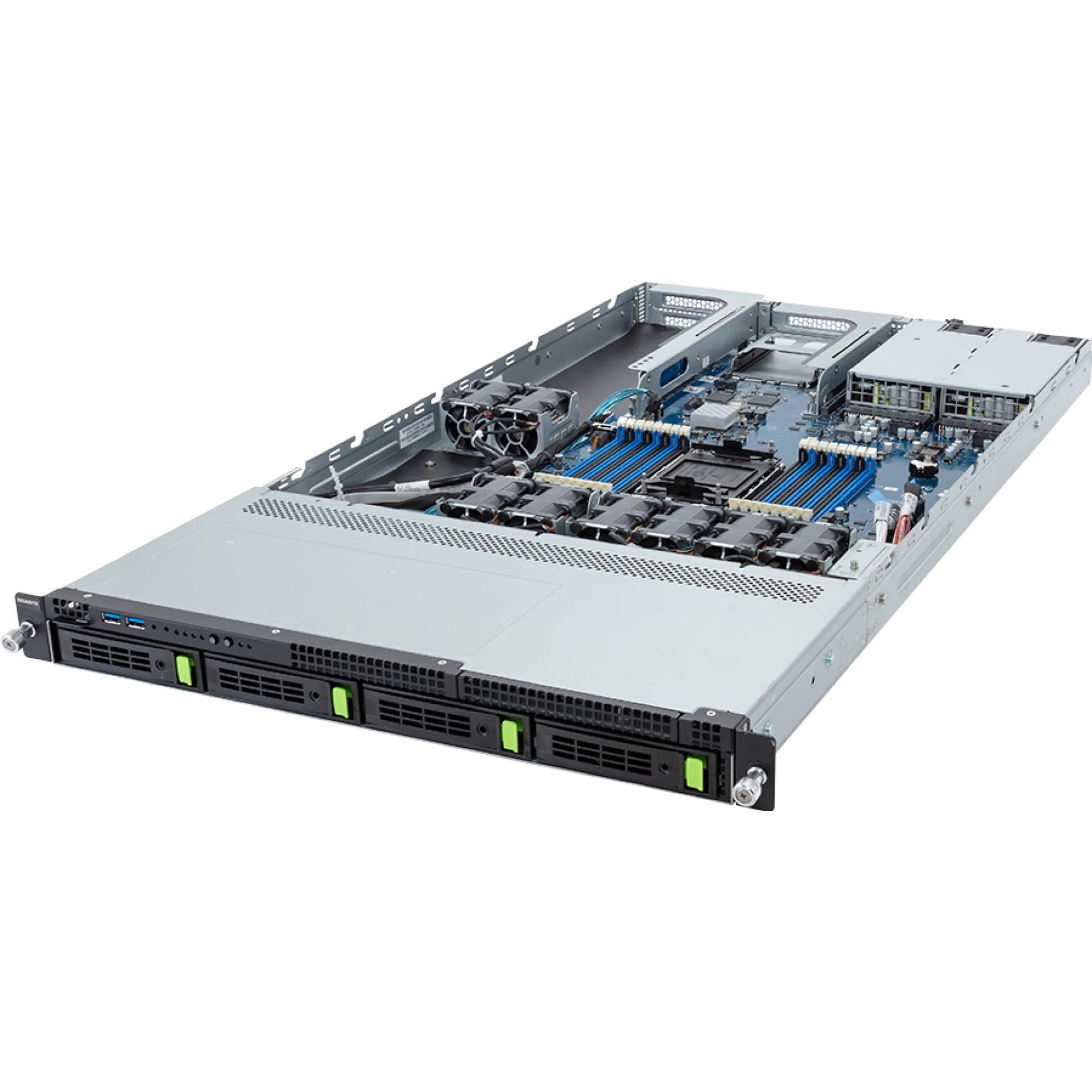 Gigabyte R163-SG0-AAC1 angle view 