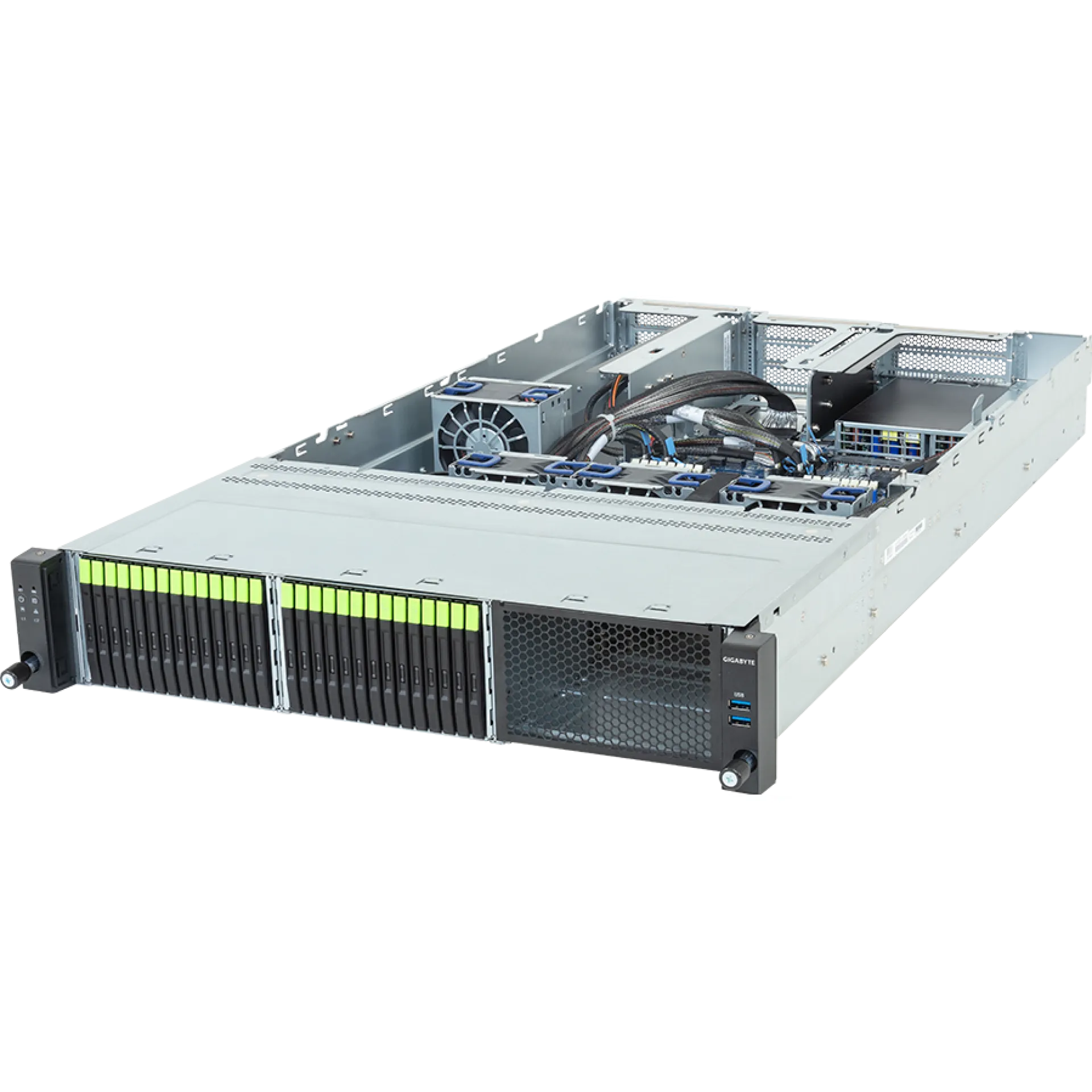 R264-SG5-AAJ1 Gigabyte angle view Gigabyte R264-SG5-AAJ1 angle view