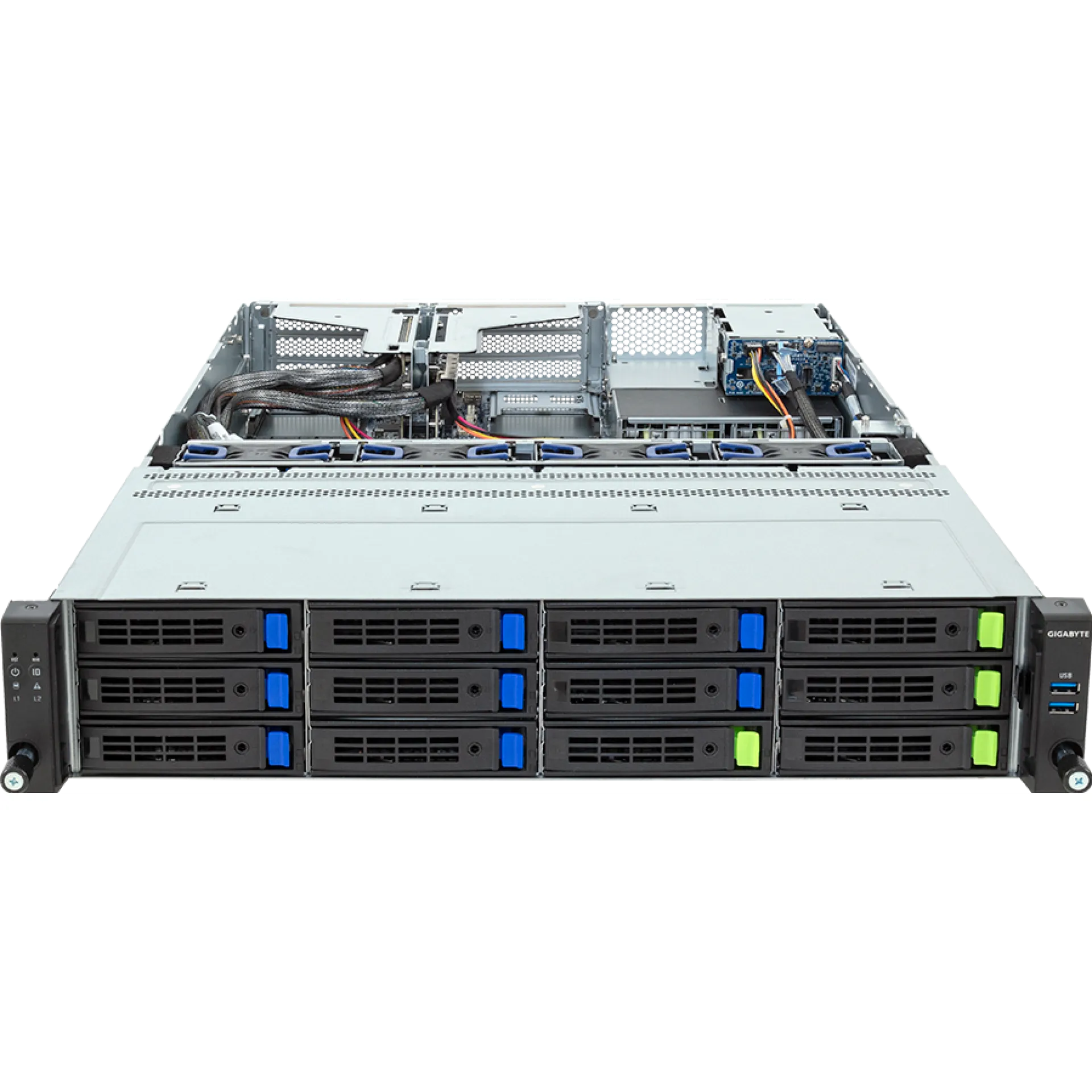 Gigabyte R263-Z37-AAC1 front view 