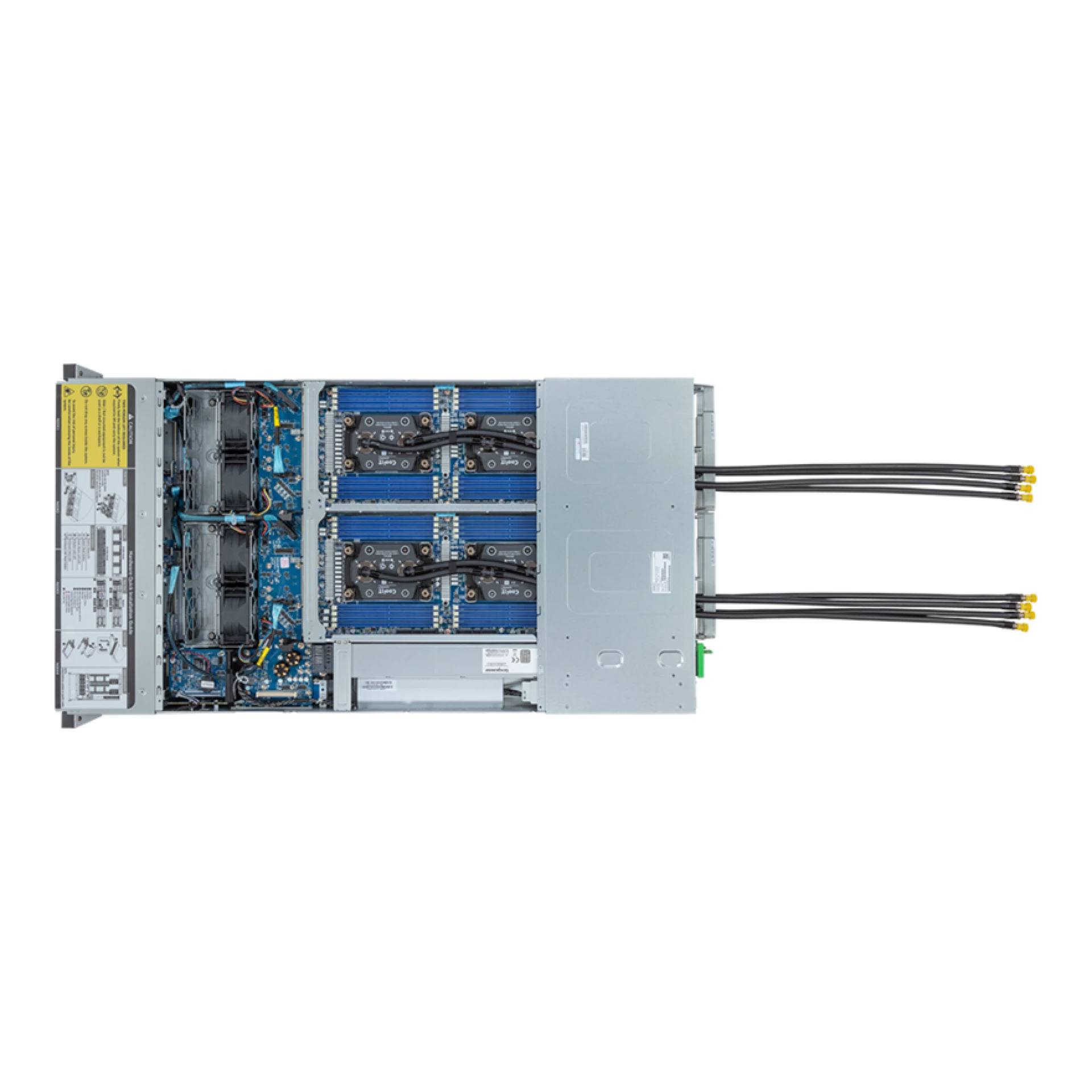 H263-S63-LAN1 Gigabyte top view Gigabyte H263-S63-LAN1 top view