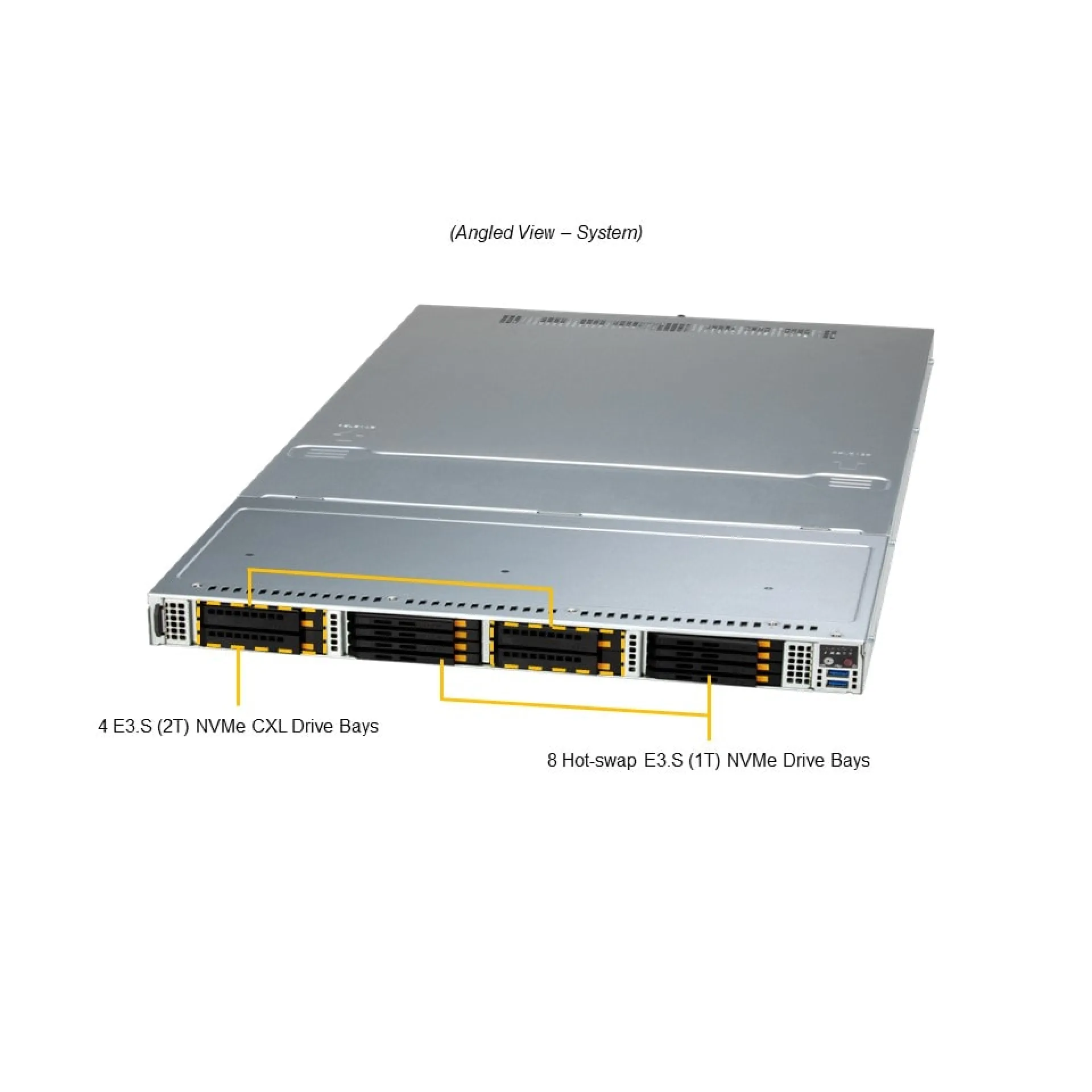 Supermicro ASG-1115S-NE3X12R angle view 