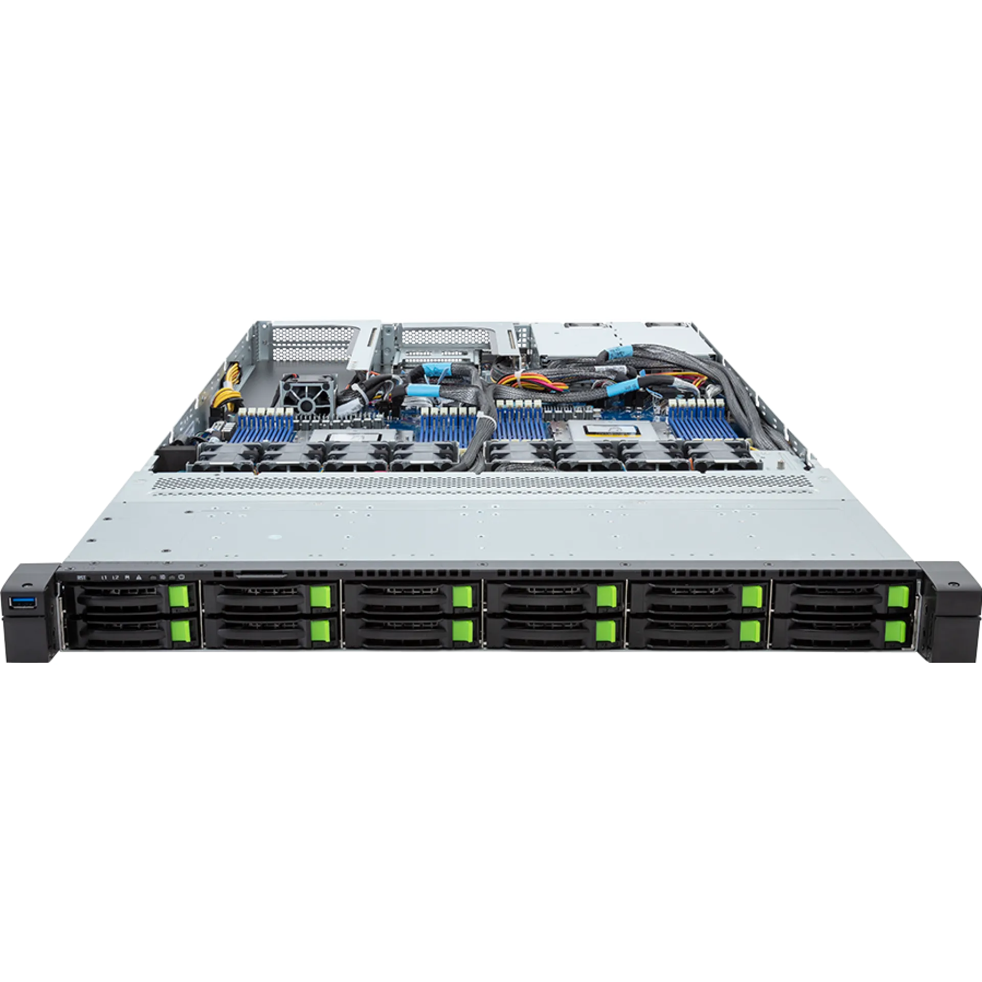 R183-ZF1-AAJ1 Gigabyte front view Gigabyte R183-ZF1-AAJ1 front view