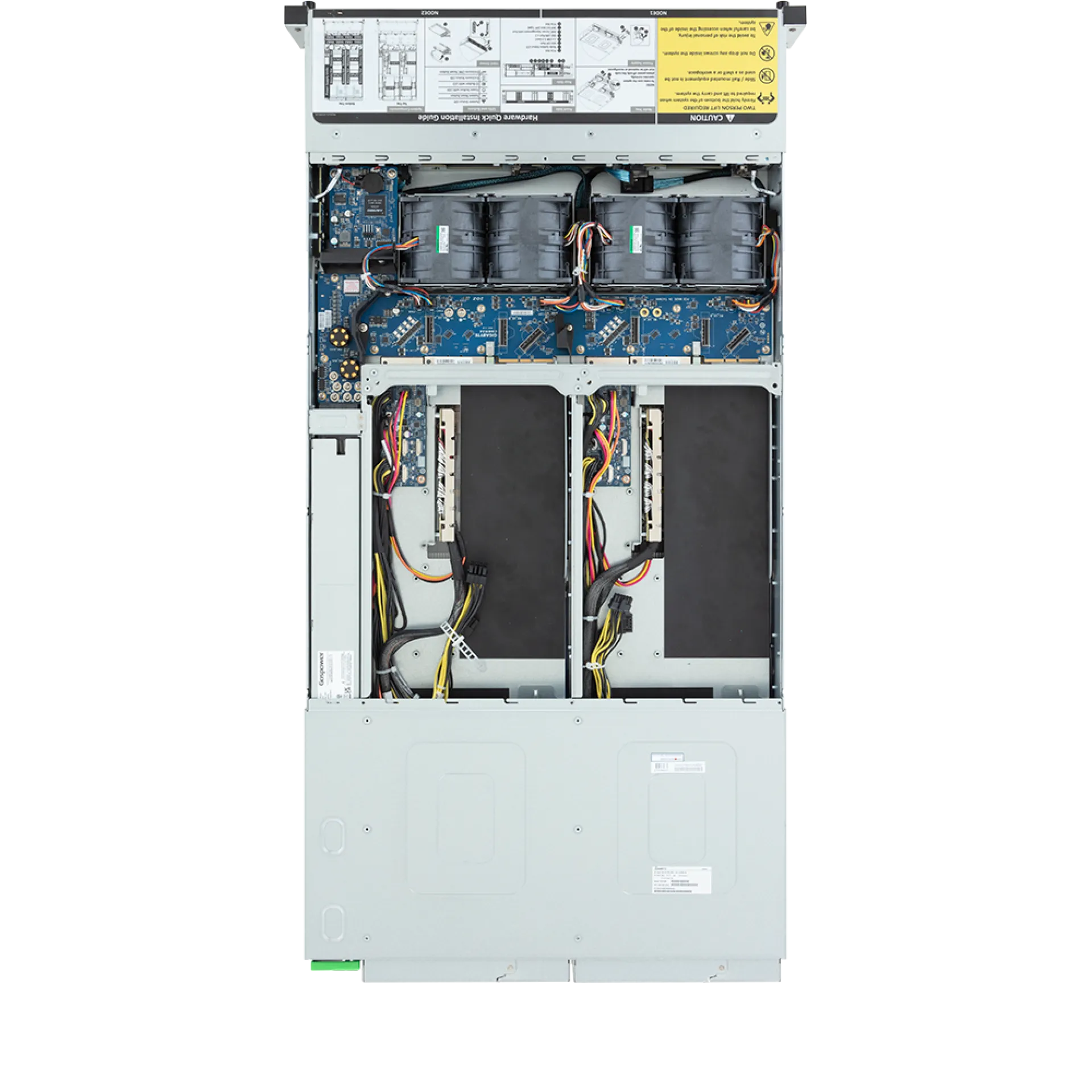 H233-Z80-AAW1 Gigabyte top view Gigabyte H233-Z80-AAW1 top view