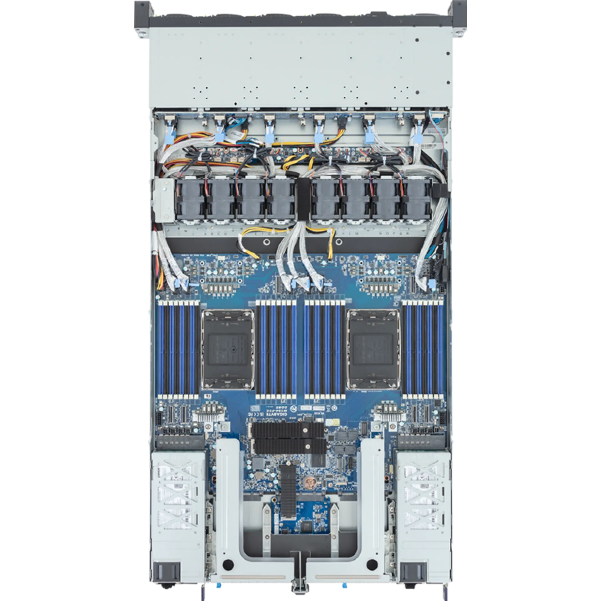 R184-S92-AAV1 Gigabyte top view Gigabyte R184-S92-AAV1 top view