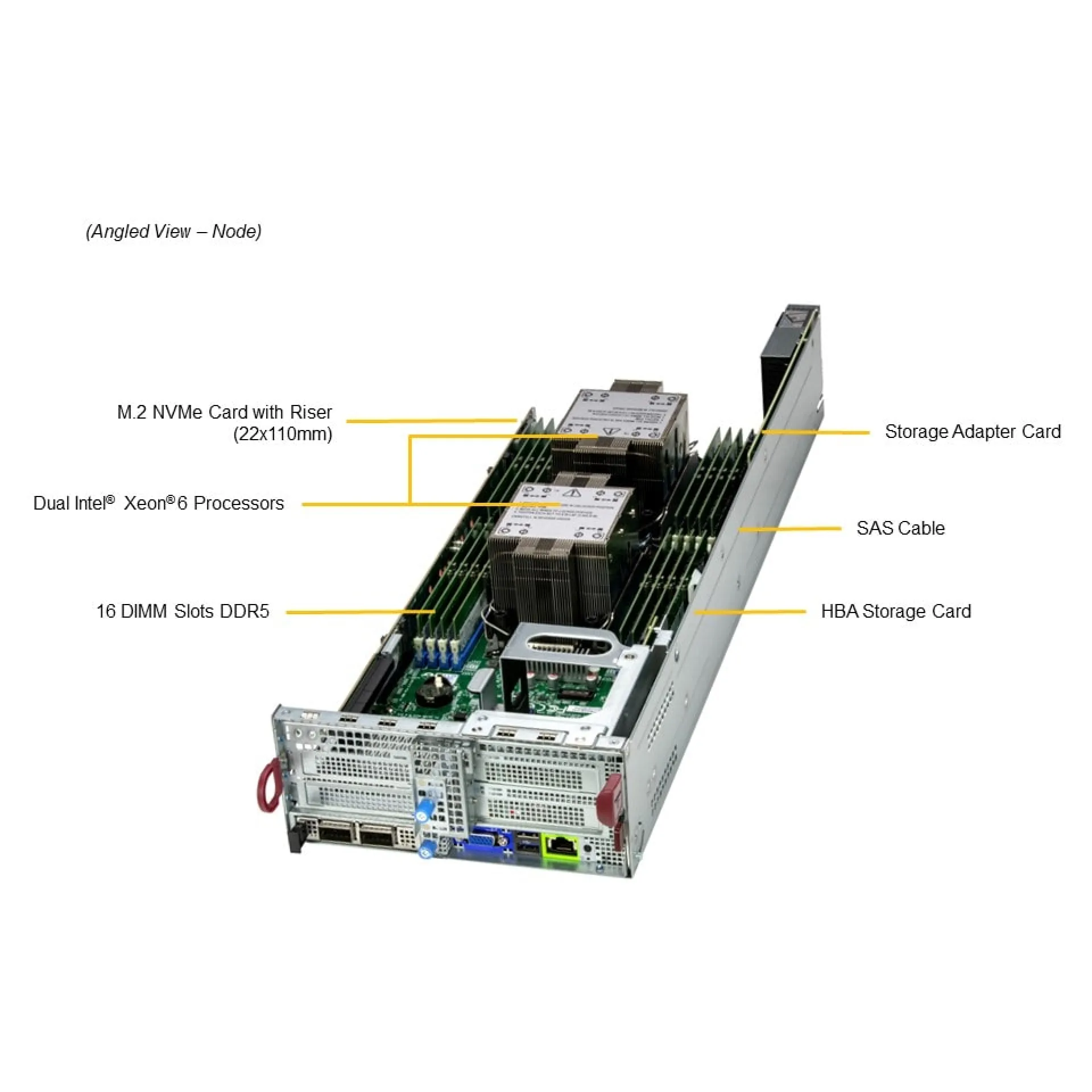 Supermicro SYS-622BT-DNC8R angle view 