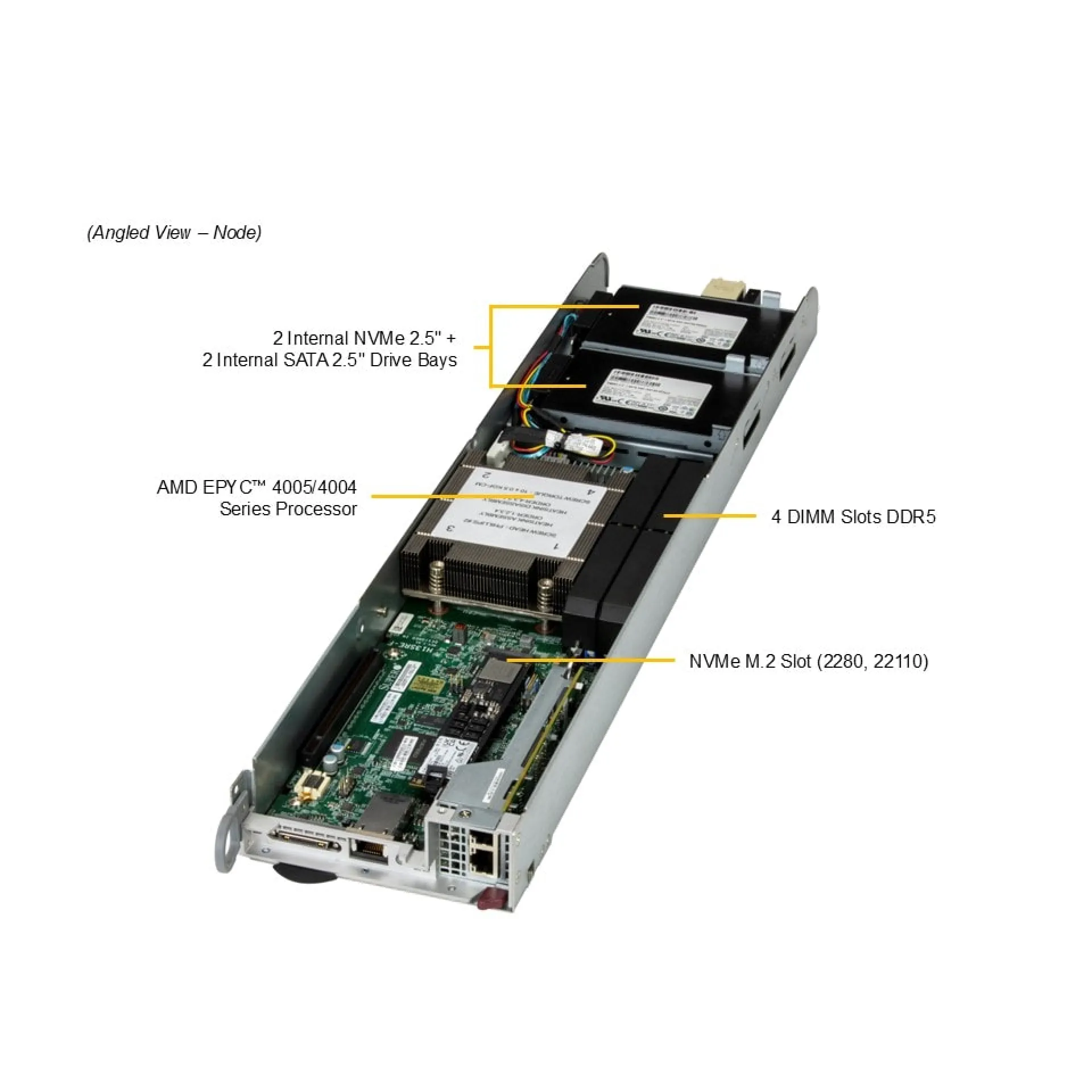 Supermicro AS-3015MR-H5TNR angle view 