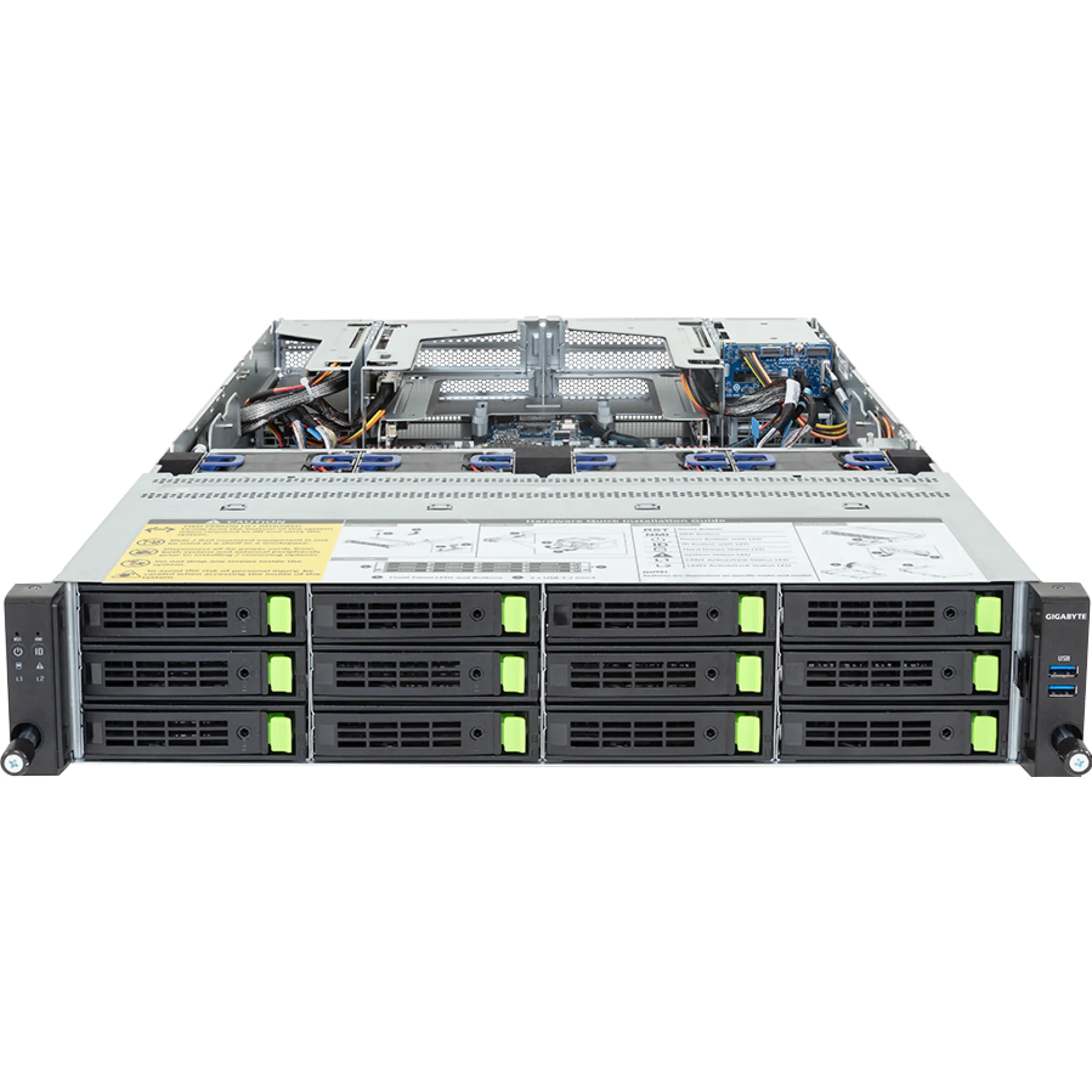 Gigabyte R284-A90-AAL1 front view 