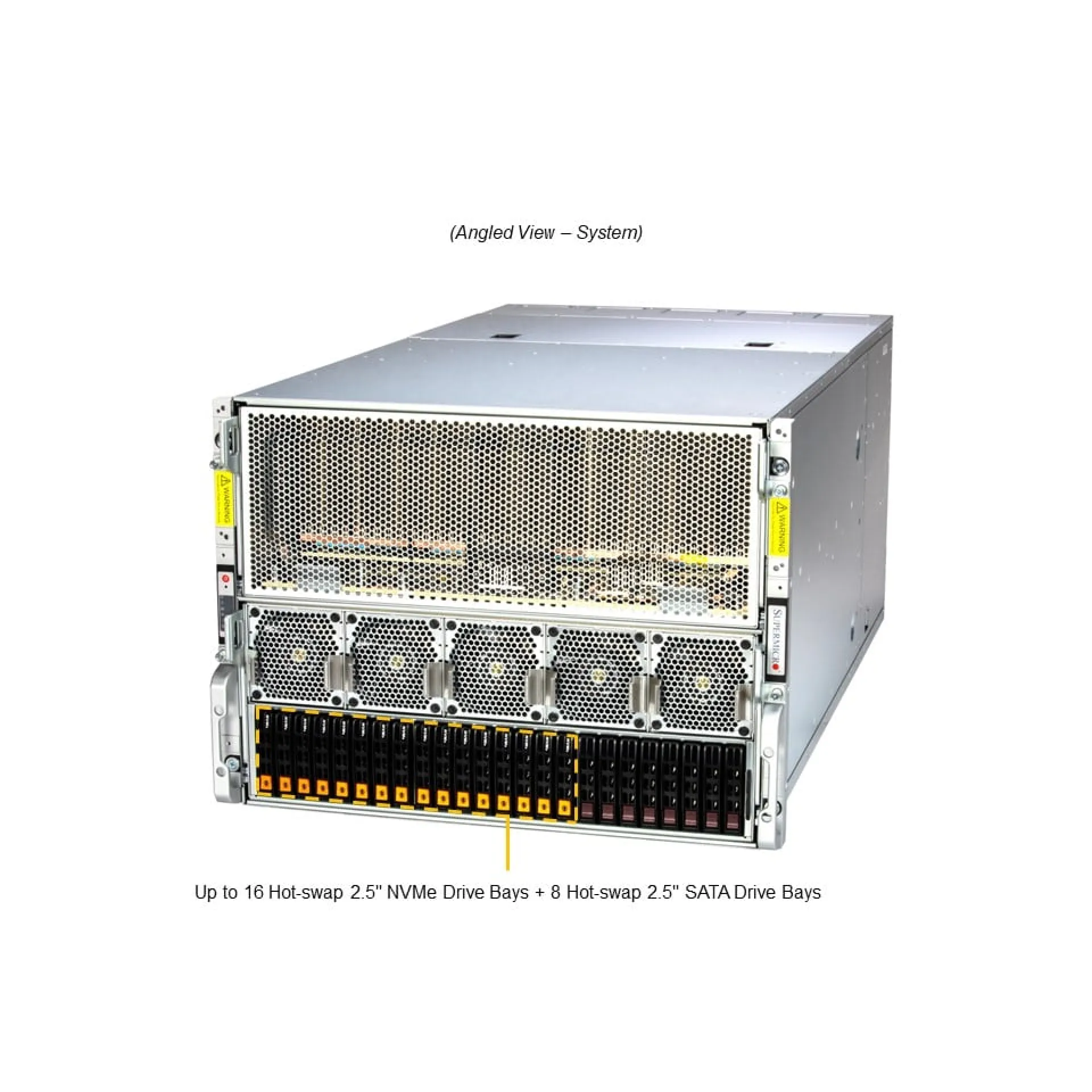 Supermicro SYS-821GE-TNMR2 angle view 
