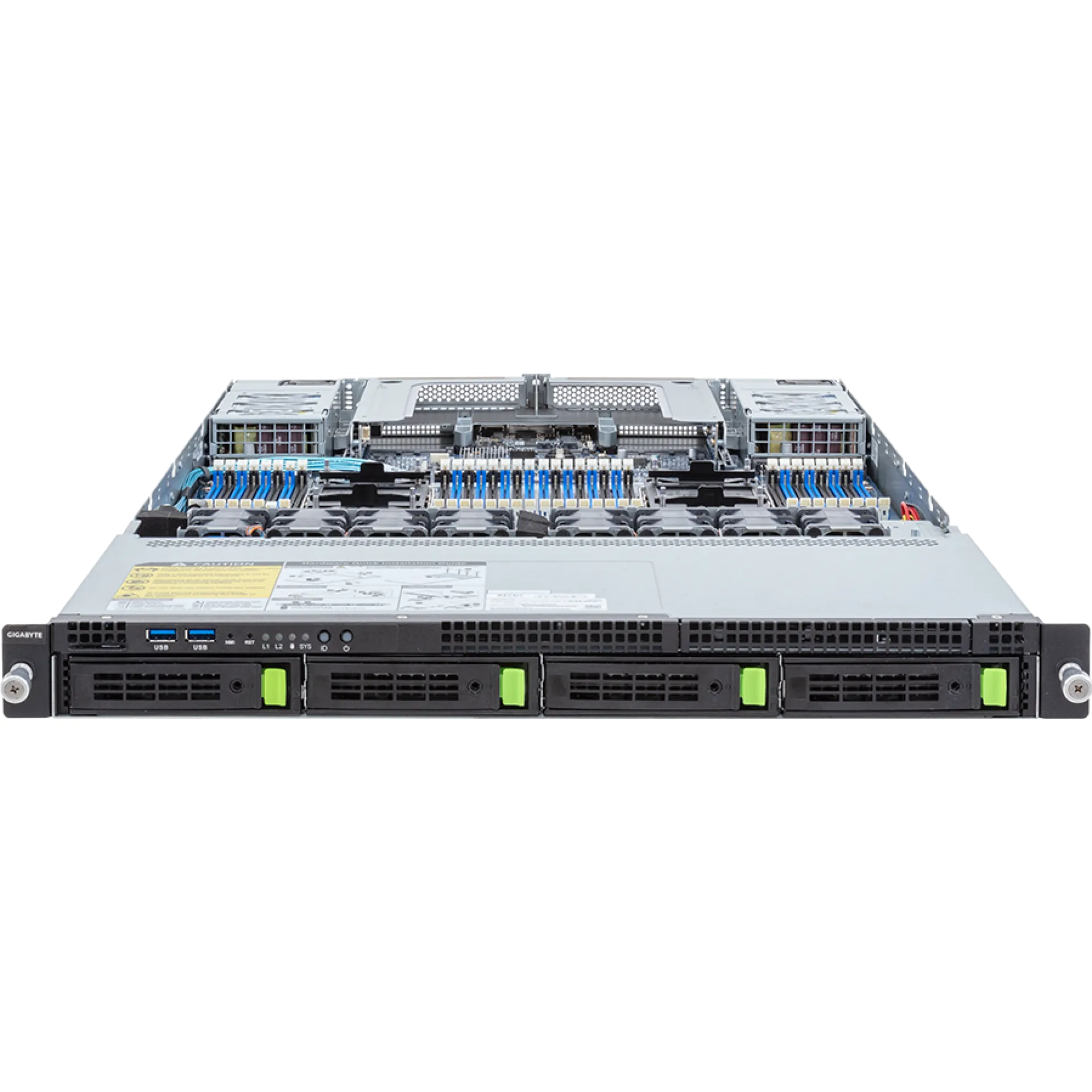 R183-S90-AAV1 Gigabyte front view Gigabyte R183-S90-AAV1 front view