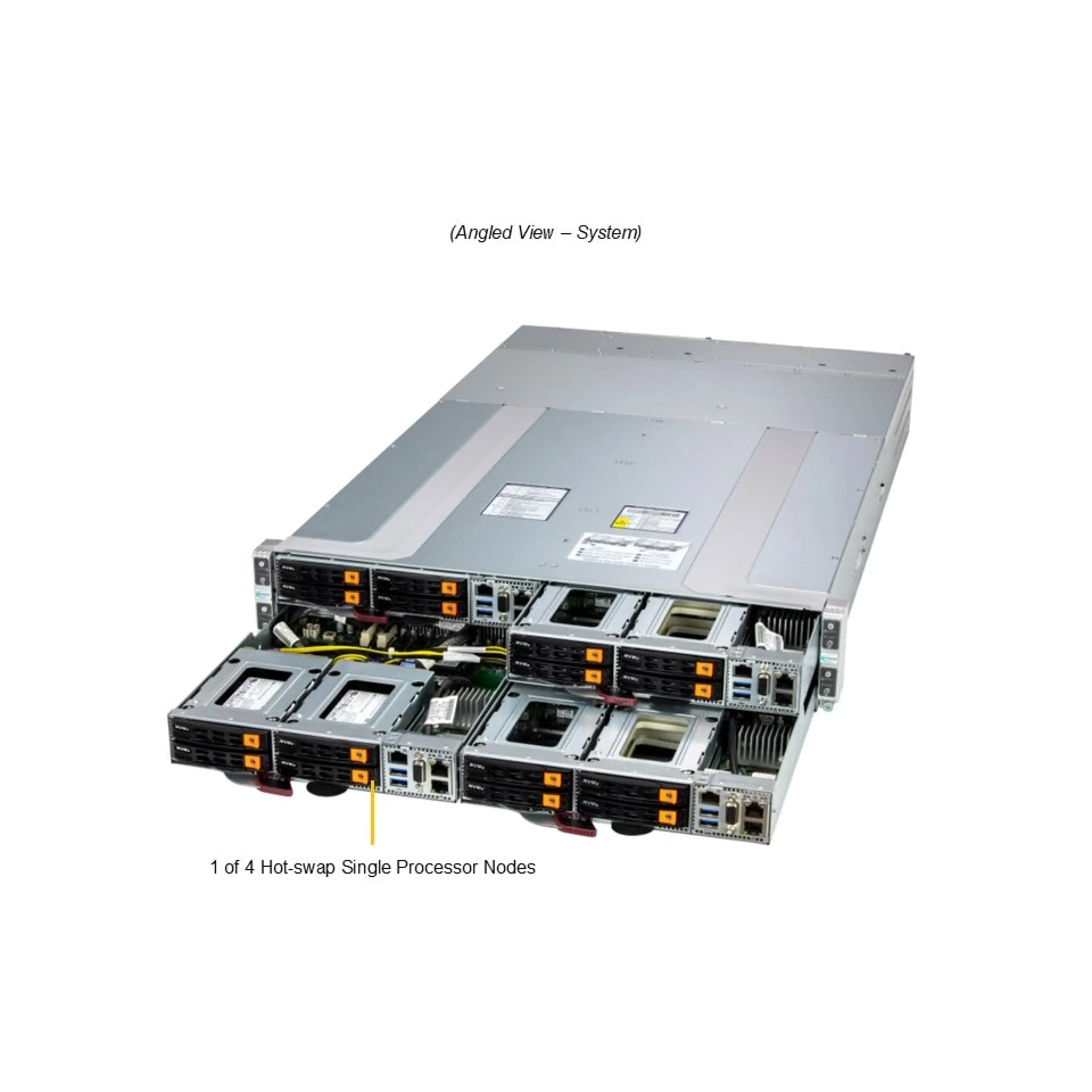 AS-2116GT-HNTF Supermicro angle view Supermicro AS-2116GT-HNTF angle view