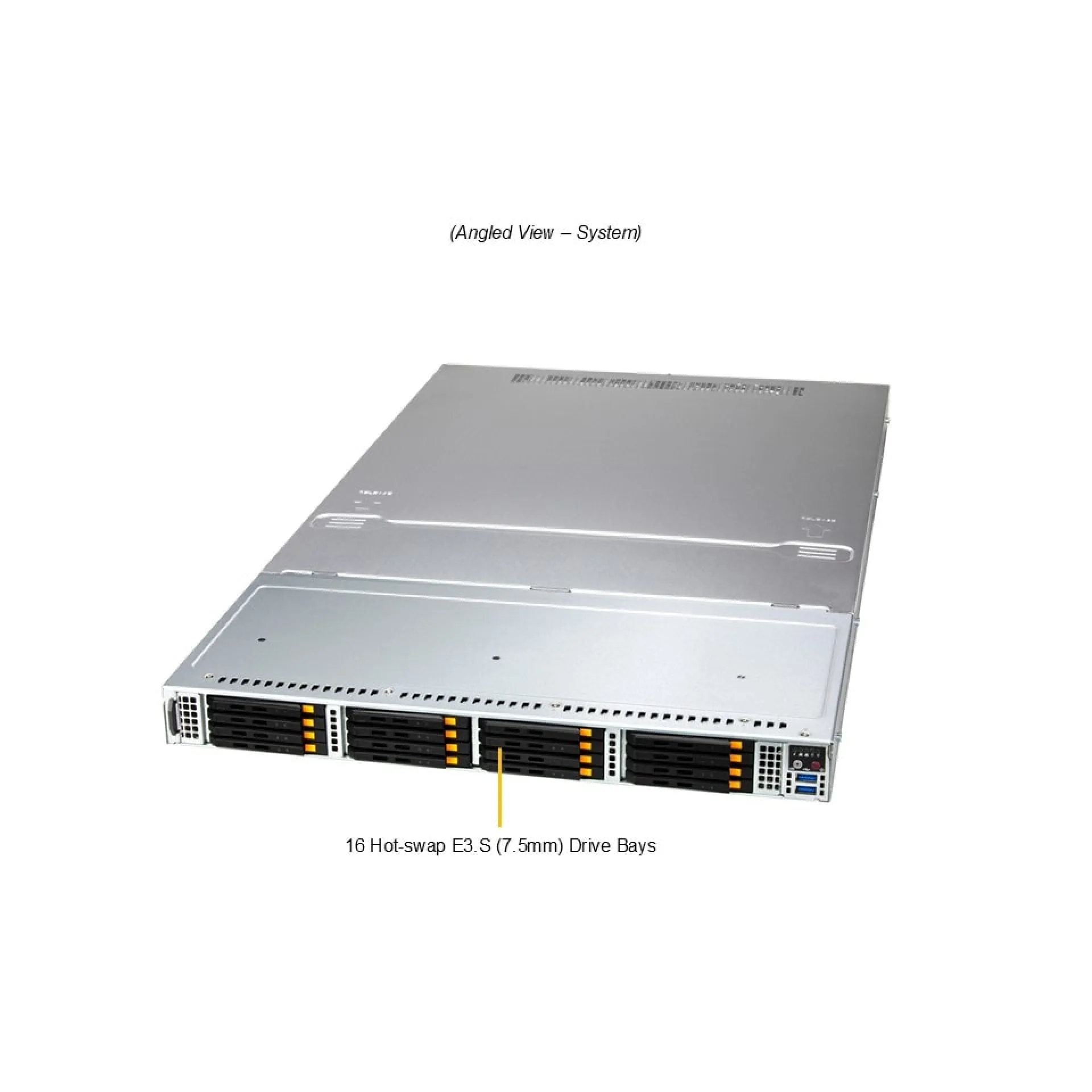 ASG-1115S-NE316R-02-G1 Supermicro angle view Supermicro ASG-1115S-NE316R-02-G1 angle view