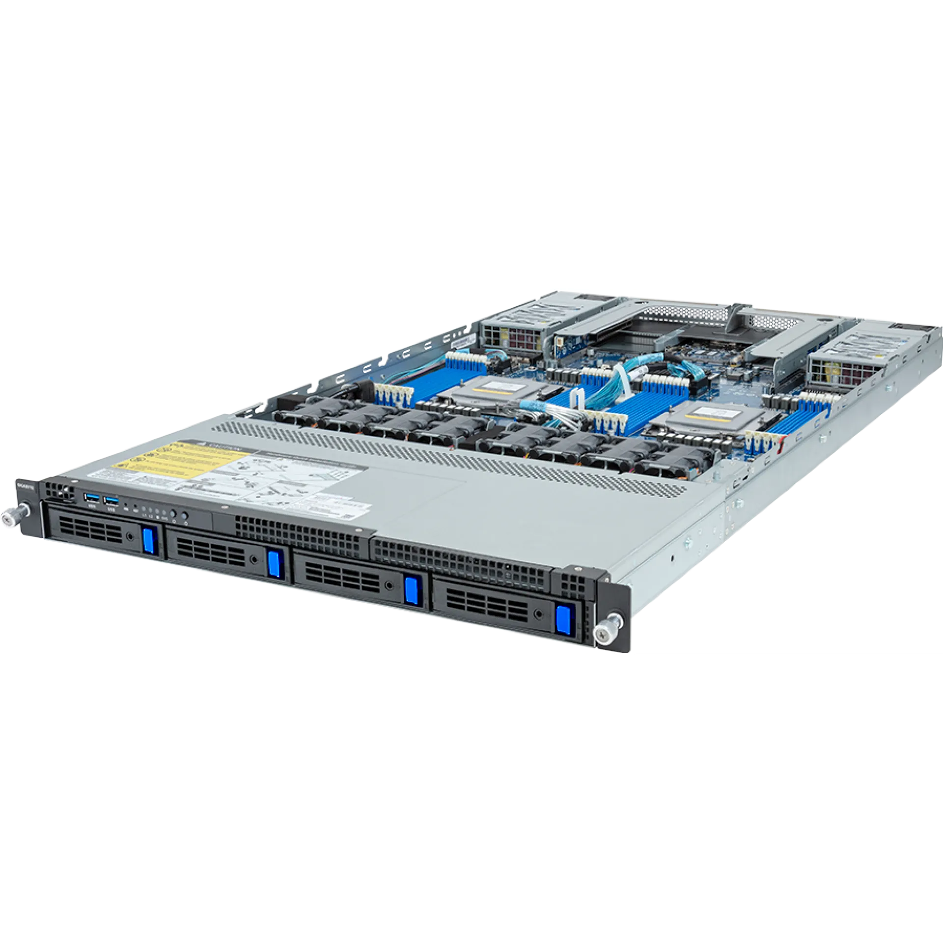 R183-Z90-AAV2 Gigabyte angle view Gigabyte R183-Z90-AAV2 angle view
