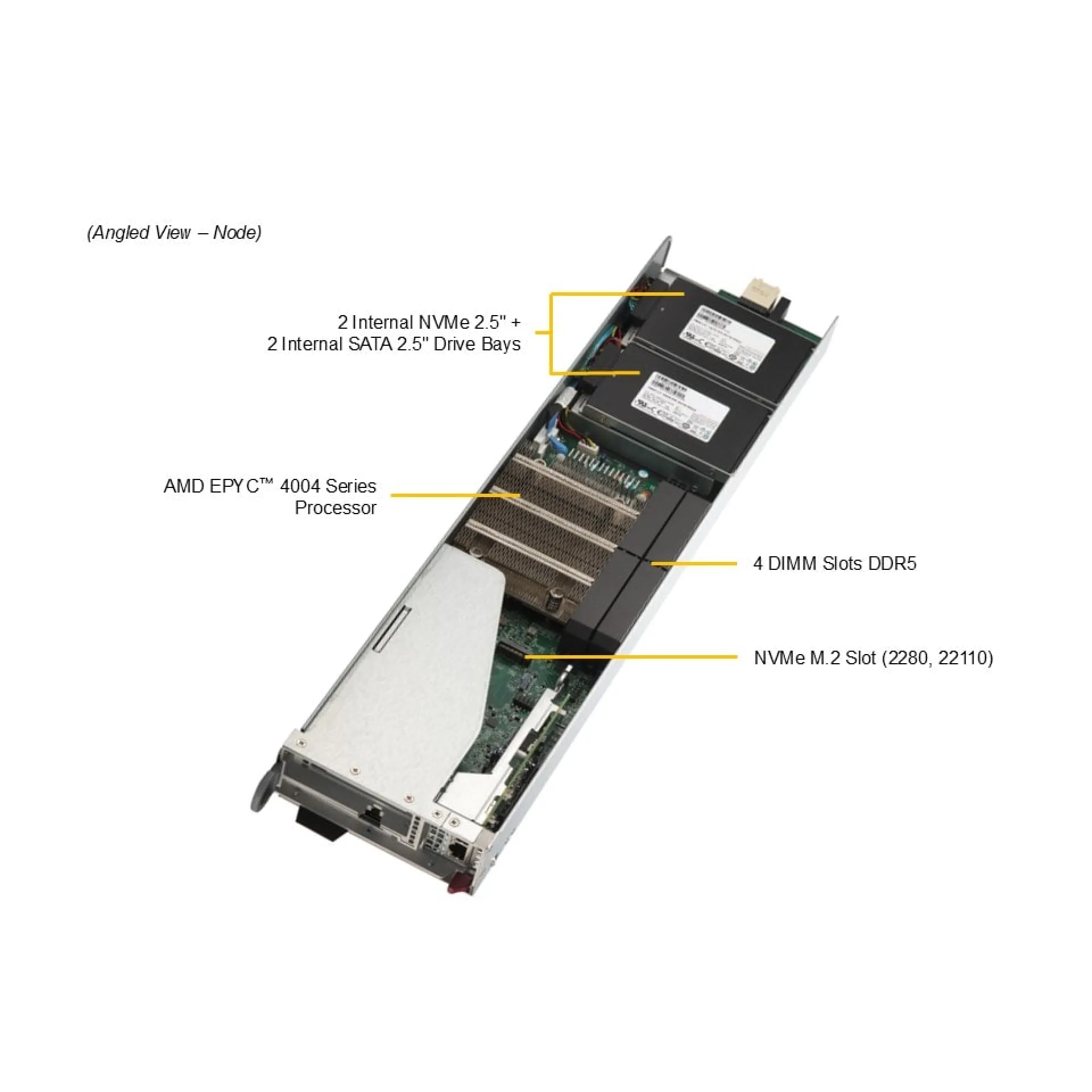 Supermicro AS-3015MR-H10TNR angle view 