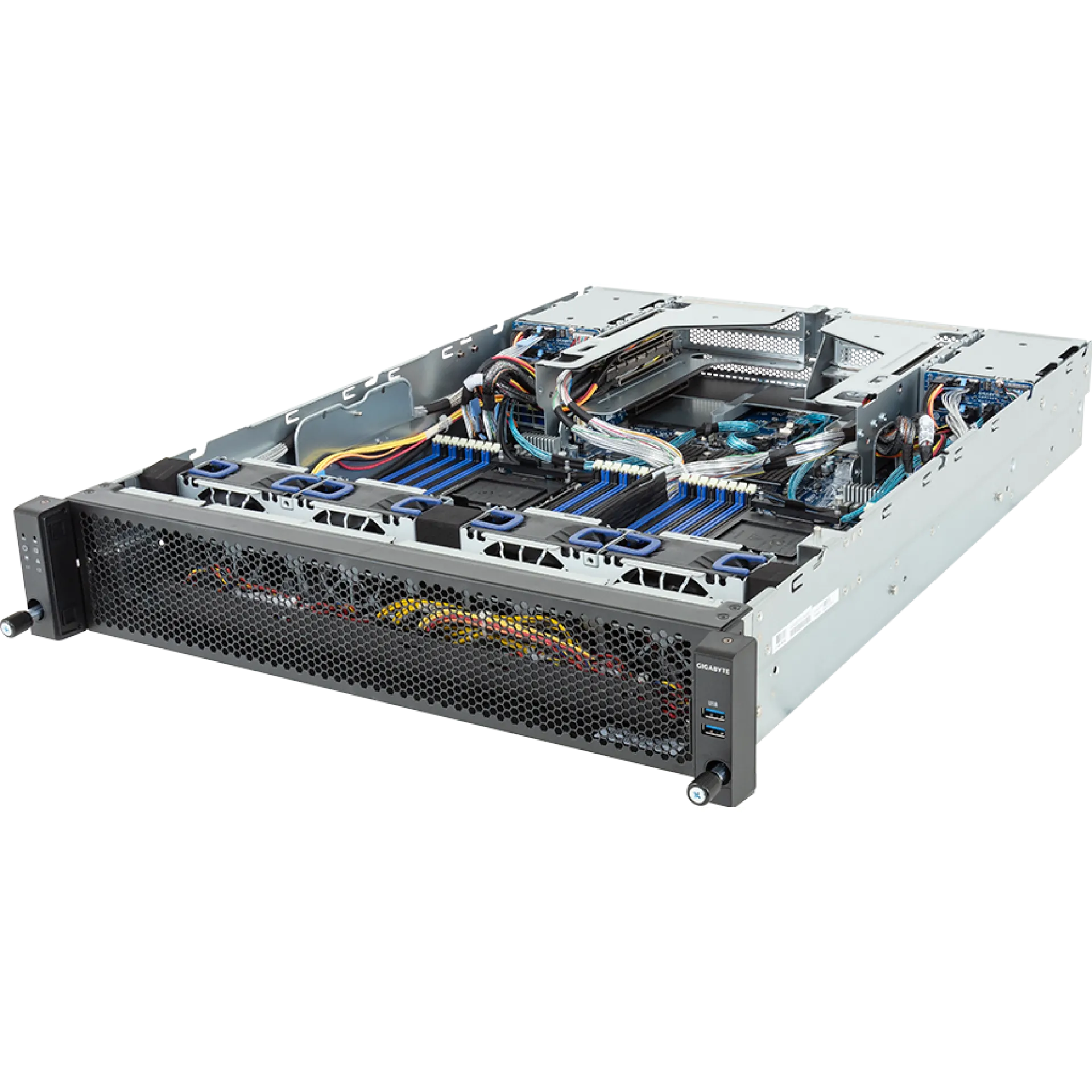 Gigabyte E284-S90-AAJ1 angle view 